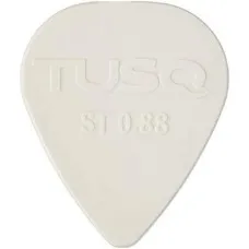 TUSQ Pick 0.88mm White 6 Pack Bright Tone